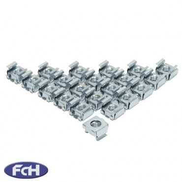 M6 Rackmount Rail Cage Nuts - Pack of 20